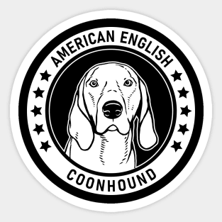 American English Coonhound Fan Gift Sticker